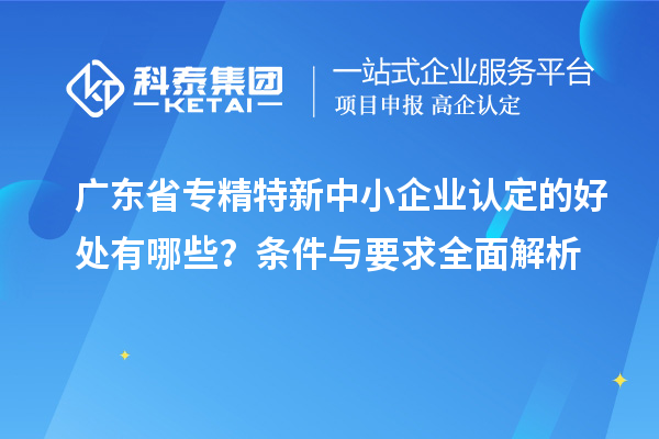 廣東省專精特新中小企業(yè)認(rèn)定的好處有哪些？條件與要求全面解析