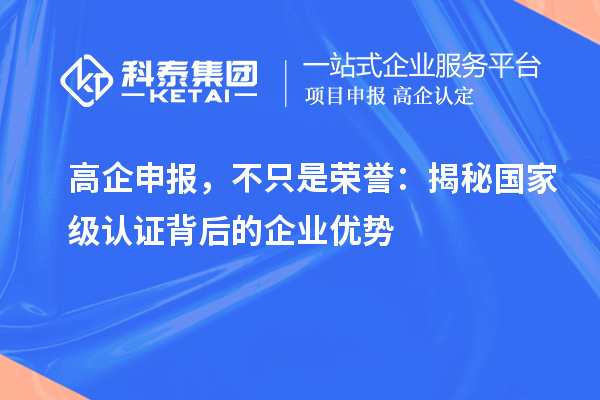 高企申報，不只是榮譽：揭秘國家級認證背后的企業(yè)優(yōu)勢