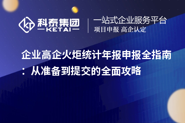 企業(yè)高企火炬統(tǒng)計年報申報全指南：從準備到提交的全面攻略