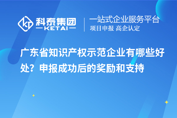 廣東省知識產(chǎn)權示范企業(yè)有哪些好處？申報成功后的獎勵和支持