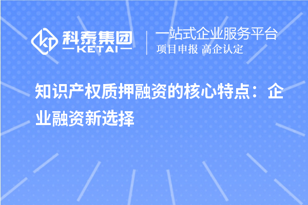 知識產(chǎn)權(quán)質(zhì)押融資的核心特點：企業(yè)融資新選擇