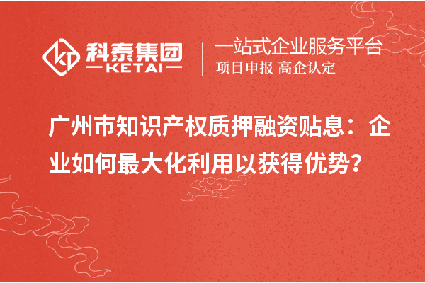 廣州市知識(shí)產(chǎn)權(quán)質(zhì)押融資貼息：企業(yè)如何最大化利用以獲得優(yōu)勢(shì)？