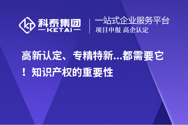 高新認(rèn)定、專精特新...都需要它！知識(shí)產(chǎn)權(quán)的重要性