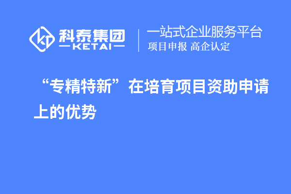 “專精特新” 在培育項(xiàng)目資助申請(qǐng)上的優(yōu)勢(shì)