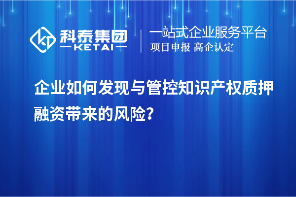 企業(yè)如何發(fā)現(xiàn)與管控知識(shí)產(chǎn)權(quán)質(zhì)押融資帶來(lái)的風(fēng)險(xiǎn)？