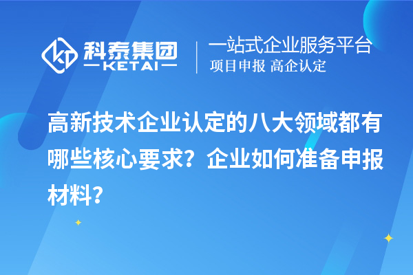 高新技術(shù)企業(yè)認(rèn)定的八大領(lǐng)域都有哪些核心要求？企業(yè)如何準(zhǔn)備申報(bào)材料？