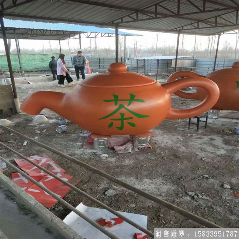 紫銅景觀茶壺，流水茶壺，景區(qū)天壺