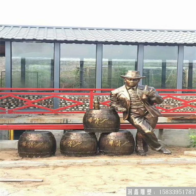 啤酒節(jié)主題人物雕塑景觀，酒文化雕塑案例